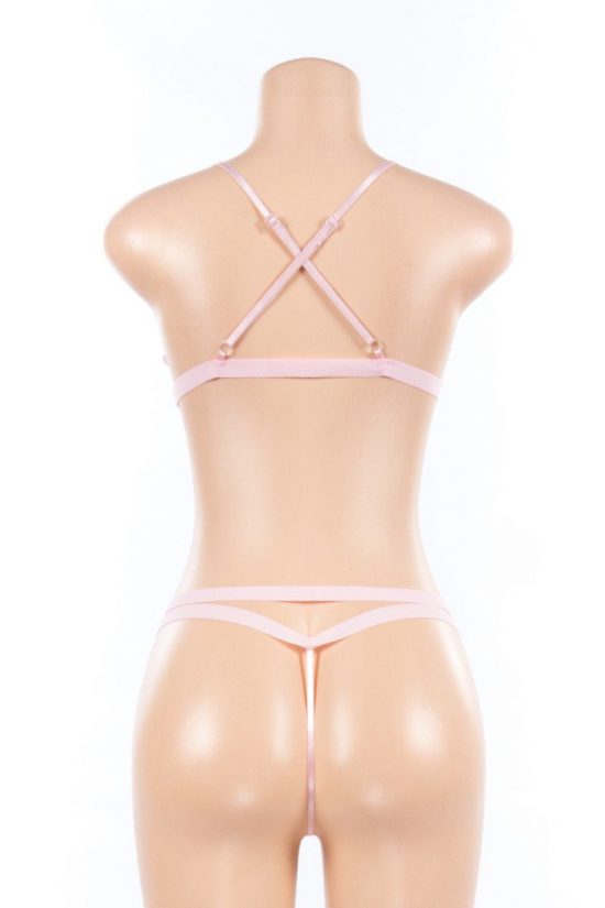 Sexy lace Pink two sets - Image 3