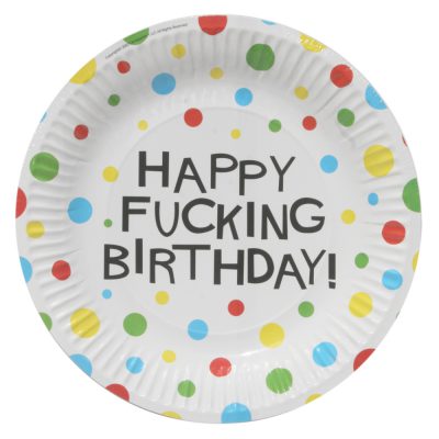 X-Rated Birthday Party Plates