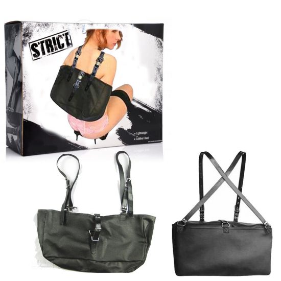 Tight Back whole-arm SM BONDAGE Fetish PU Leather Strap Glove Bag
