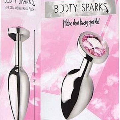 Booty Sparks pink gem Anal Plug – Medium size