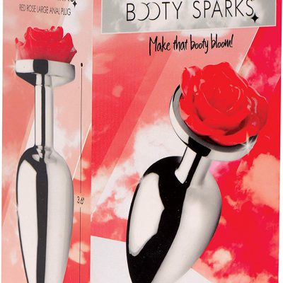 Booty Spark Red Rose Anal Plug- Large
