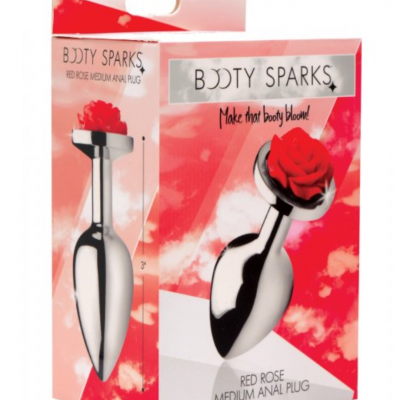 Red Rose Anal Plug Med