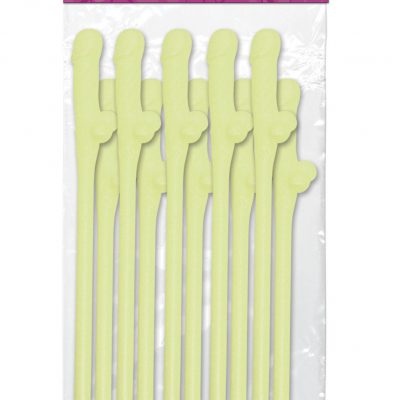 Bachelorette Party Favors Glow In The Dark Dicky Sipping Straws Per Each