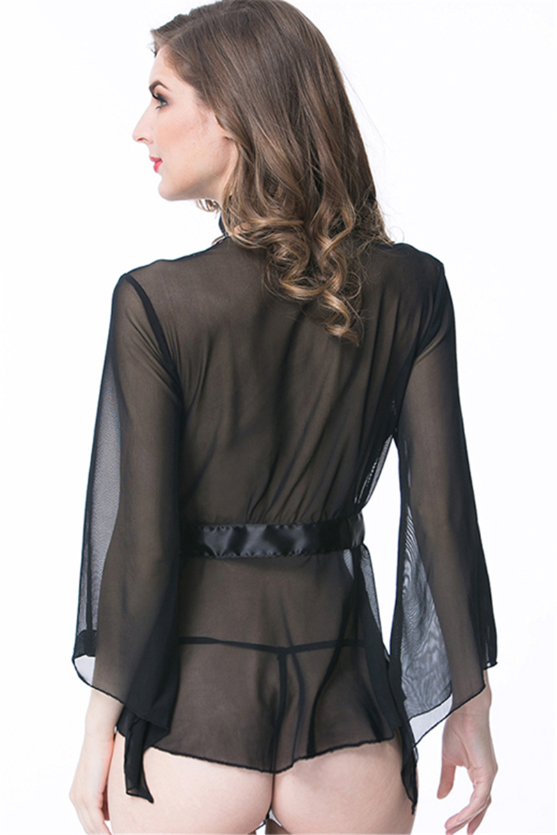 New mesh see through irregular tassel loose soft G-Strings sexy lingerie (with necklace) - Image 5