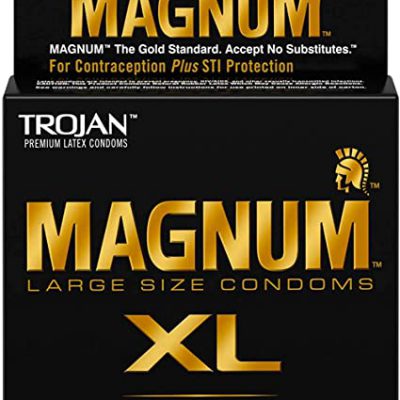 TROJAN MAGNUM XL Lubricated Condoms