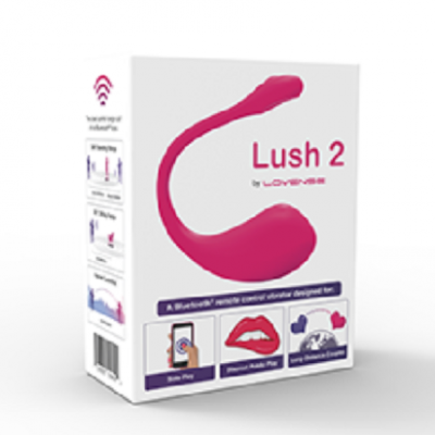 Lush #2 Lovense Bluetooth Remote Control Bullet Vibrator Powerful Pink Smart Phone