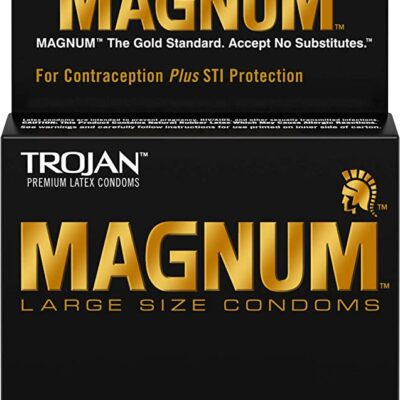 TROJAN Condom Magnum Large Size Lubricated 3 Pack