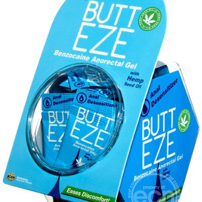 Butt Eze Anal Desensitizer With Benzocaine and Hemp Seed Oil (50 Per Bowl)