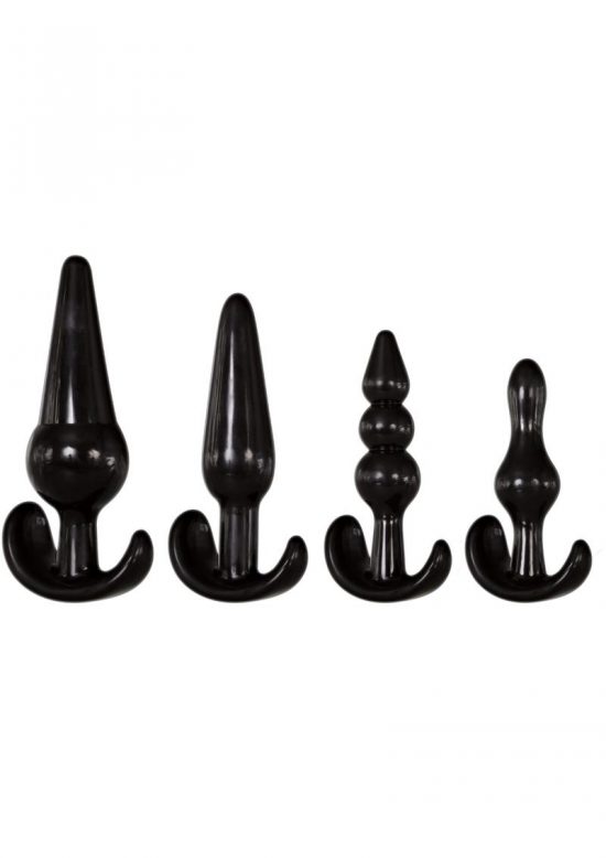 Adam & Eve 4 Piece Anal Plug Kit - Black - Image 2