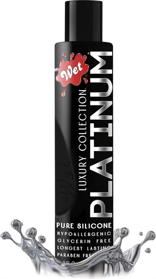 New Bottle Wet Platinum Smooth Silicone Massage Premium Lubricant Lube 6 oz