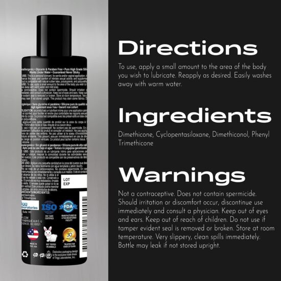 New Bottle Wet Platinum Smooth Silicone Massage Premium Lubricant Lube 6 oz - Image 8