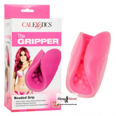 The Gripper Beaded Grip Masturbator – Pink