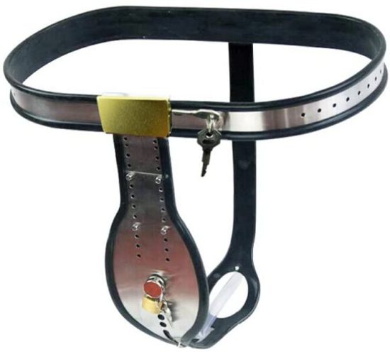 T Stainless Steel Premium Male Chastity Belt - Image 3