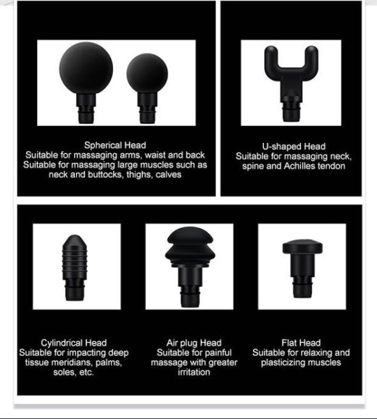 Massage Gun - Touch Screen With 30 Speed Options - Image 4