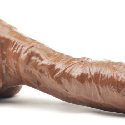 9.6'' Brown Color Realistic Dildo with Balls
