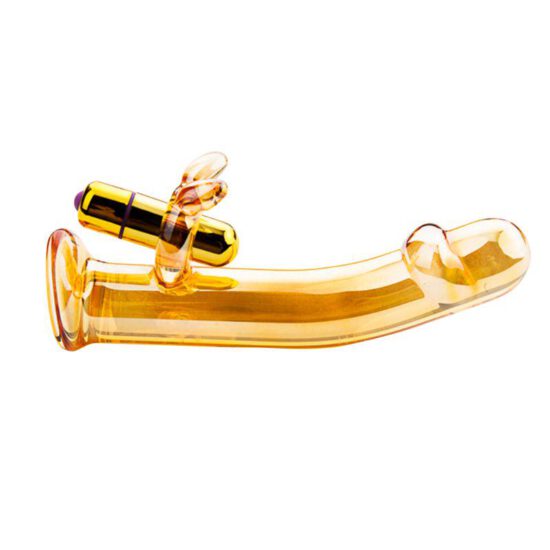 Golden Glass Dildo Vibrator - Image 11