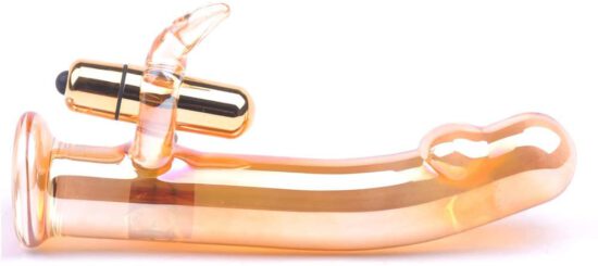 Golden Glass Dildo Vibrator - Image 7