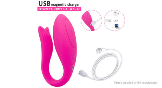 9 Speeds Remote Control Pink Color Rechargeable Clitoral and G-Spot Rabbit Vibrator - Image 6