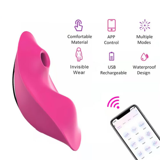 Phone APP Remote Control Female Sex Tol USB Charging Sucking Vibrating Panty - Image 5
