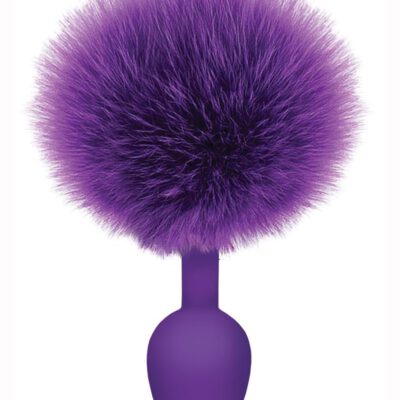 The 9’s – Cottontails Silicone Bunny Tail Butt Plug – Purple