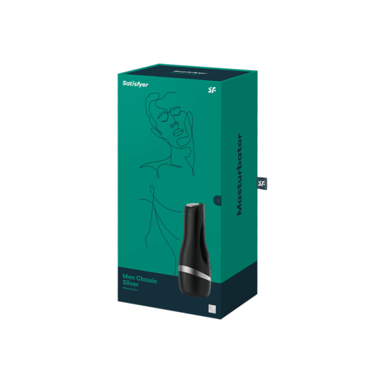 Satisfyer Men Classic Masturbator - Black/Silver