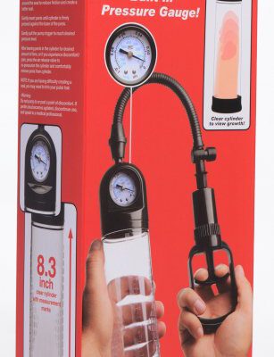 Trigger Penis Pump with Built-in Pressure Gauge