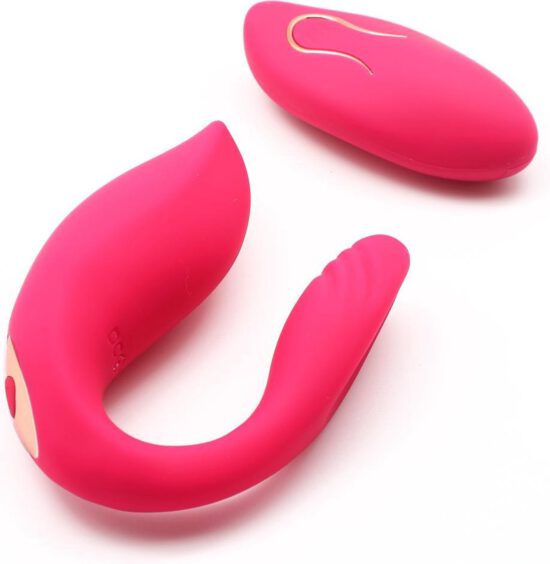 Remote Control 10-Speed Pink Color Rechargeable Silicone Vibrator (Dual Vibrators) - Image 5