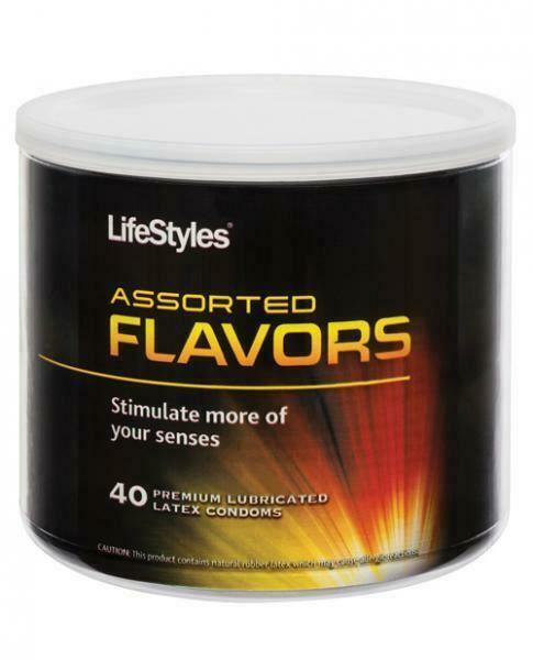 Lifestyles Assorted Flavors Premium Lubricated Latex Condoms Per Each