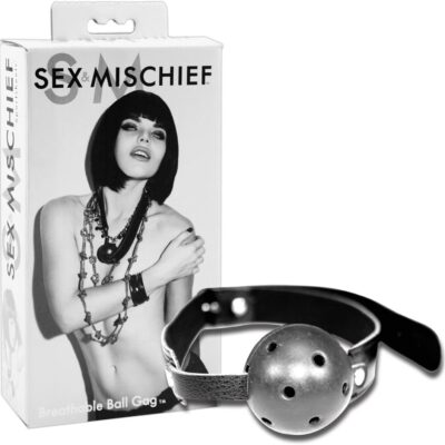 Sex & Mischief Breathable Ball Gag – Black