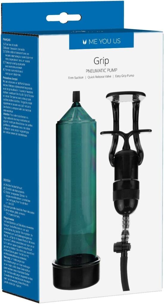 ME YOU US Linx Grip Pump Penis Pump - Green/Black