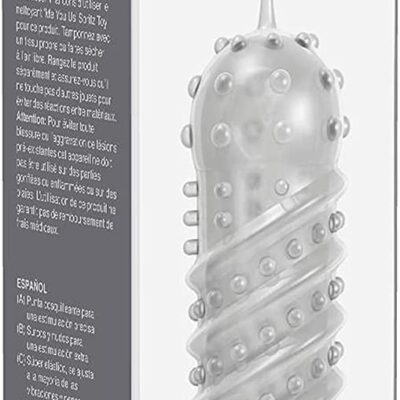 ME YOU US Orgasma Textured Penis or Vibrator Sleeve – Clear