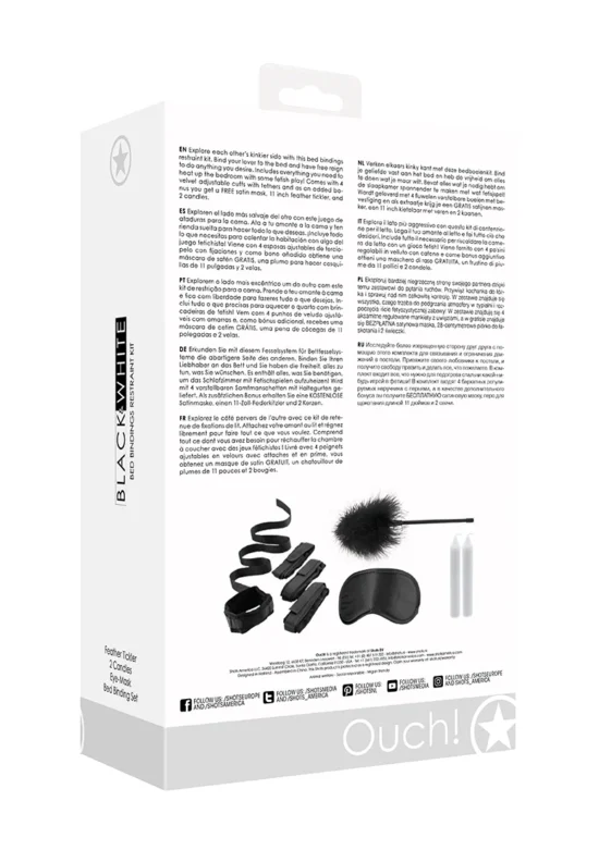 Ouch! Bed Bindings Restraint Kit - Black - Image 4