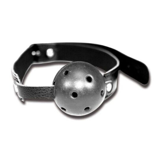 Sex & Mischief Breathable Ball Gag - Black - Image 3