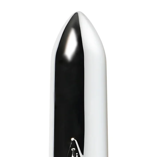 Ammunition Bullet Vibrator with Chain (Silver) - Image 3