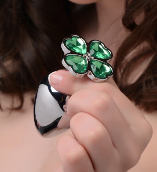 Lucky Clover Gem Anal Plug - Medium - Image 2
