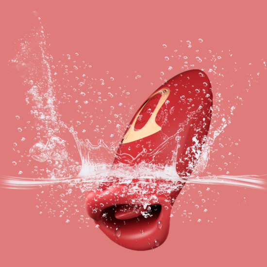 Red Color Big Mouth Stimulator with Licking Tongue - Image 8