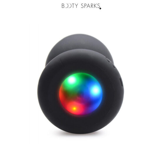 anal plug licht LED Anal plug Stainless Steel Jewel Butt Plug Anal Foxtail Furry RGB with  Remote main image 1