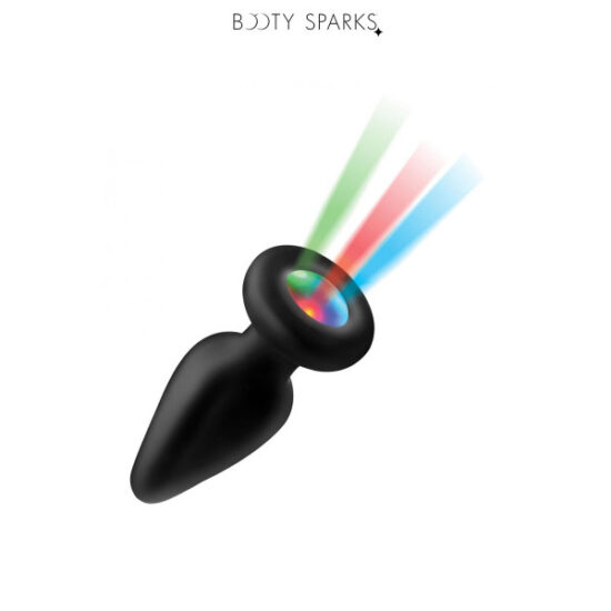 LIGHT-UP SILICONE ANAL PLUG WITH LED LIGHT MEDIUM