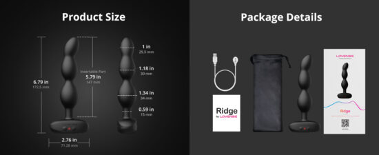 Ridge App-controlled Vibrating and Rotating Anal Beads - Image 7