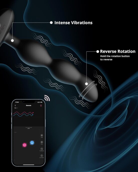Ridge App-controlled Vibrating and Rotating Anal Beads - Image 9