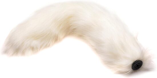 Tailz Interchangeable Fox Tail Accessory - Black/White,Black Fox Tail,White Fox Tail - Image 7