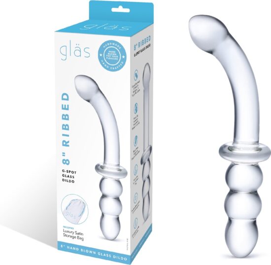 Glas - Ribbed G-Spot Glass Dildo