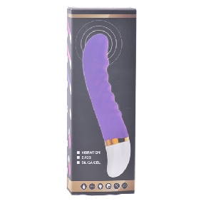 12-Speed Black Color Rechargeable Silicone Dildo Vibrator