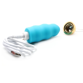 Blue Color 10 Speeds Rechargeable Remote Control Vibrator - Image 4