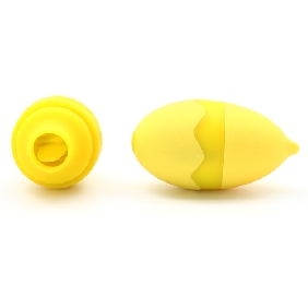 10 Speeds Rechargeable Silicone Lemon Vibrator with Tongue - Image 4