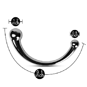 9'' G-Spot Metal Wand Anal Prostate Massager - Image 3
