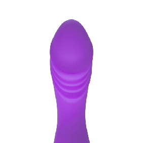 10-Speed Purple Color Silicone Double Ended Wand Massager - Image 8
