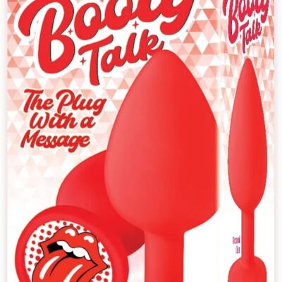 The 9’s – Booty Talk Silicone Butt Plug Tongue – Red