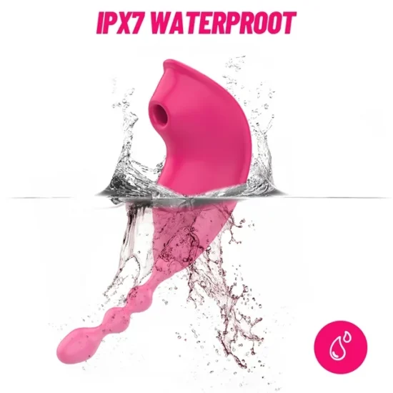 9-Speed APP Control Pink Color Vibrator with Sucking Function - Image 2