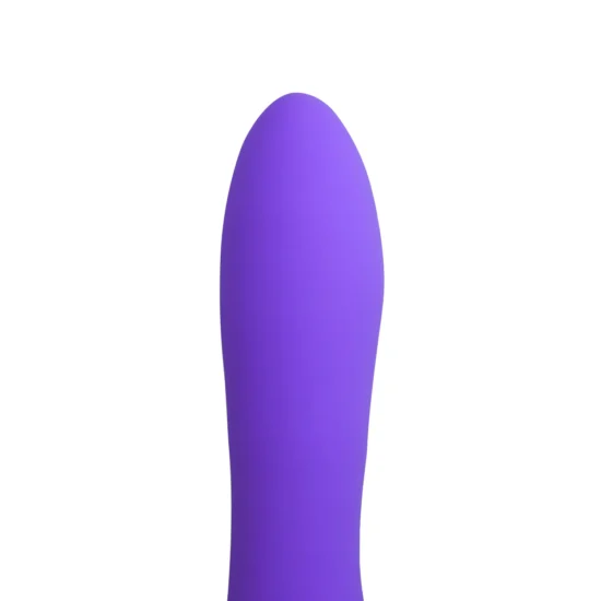 Purple Color 7 Speeds Rechargeable Silicone Vibrator with Rotation and Heating - Image 4